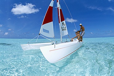 Catamaran, Olhuveli, Southern Atoll, Maledives