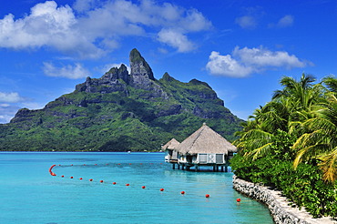 Mount Otemanu, St. Regis Bora Bora Resort, Bora Bora, Leeward Islands, Society Islands, French Polynesia, Pacific Ocean