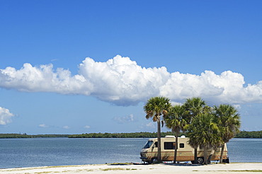 Campervan near Sanibel Island, Fort Myers, Florida, USA