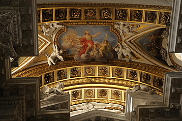 Ceiling design, Church of Santa Maria in Campitelli, Rome, Italy, Europe