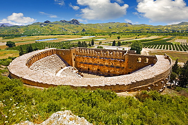 The Roman Theatre of Aspendos, built in 155 AD, Turkey, Asia Minor