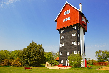 House in the clouds, eccentric tourist house, Thorpness, Suffolk, England, United Kingdom, Europe