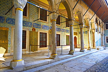 Courtyard of the Eunuchs in the Harem, Topkapi Palace, Istanbul, Turkey