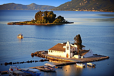 Greek Orthodox Convent of Vlachernas, Kanoni, Peninsula, Corfu, Ionian Islands, Greece, Europe