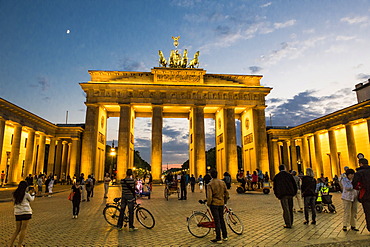 Brandenburg Gate at Pariser Platz square in Berlin, Germany, Europe