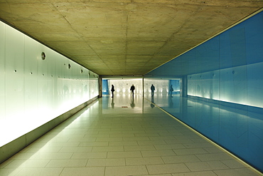 People walking in a pedestrian tunnel, Underground City walkway system, Underground City, MontrÃƒÂ©al, Quebec Province, Canada, North America