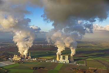 Lignite-fired power plant, RWE Power AG Neurath power station, BoA 2&3, Bergheim, Rhineland, North Rhine-Westphalia, Germany, Europe