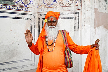 Indian holy man, Sadhu, Jaipur, India, Asia