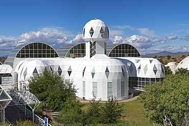 Biosphere 2, self-sustaining ecosystem, lodgings of mission's scientists, Oracle, Arizona, USA, North America