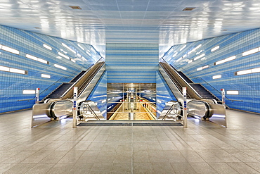 Uberseequartier U-Bahn station, Hamburg, Germany, Europe