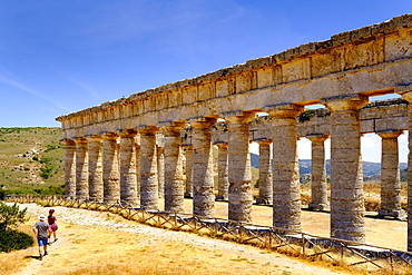 Greek temple complex Segesta, province of Trapani, Sicily, Italy, Europe