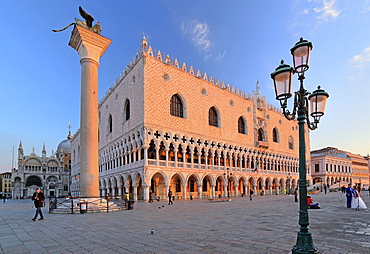 Piazzetta with Doge's Palace, Morning Mood, Venice, Italy, Europe