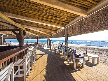 Restaurant Tiger Reef on the beach in Swakopmund, Namibia, Africa