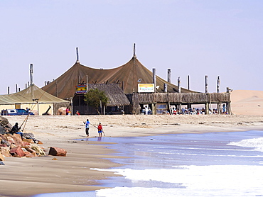 Restaurant Tiger Reef on the beach in Swakopmund, Namibia, Africa