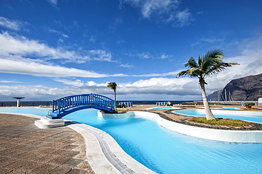 Swimming pool, Piscine Plage Port, Los Gigantes, Tenerife, Spain, Europe