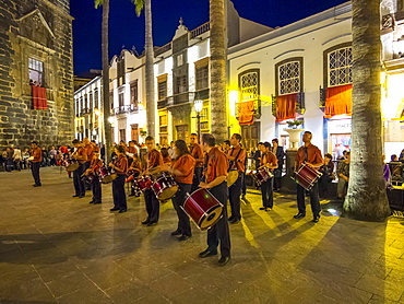 Easter Procession, Plaza de Espana, Santa Cruz de La Palma, Canary Islands, Spain, Europe