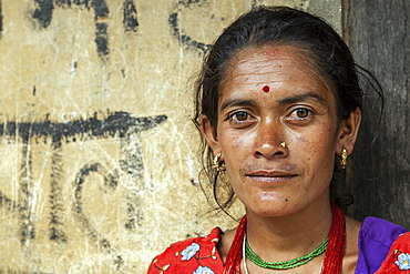 Nepalese woman, portrait, Bandipur, Nepal, Asia