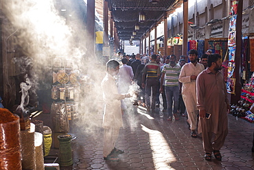 Market, Souk in Old Dubai, atmospheric light, Dubai, United Arab Emirates, Asia