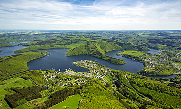 Rur Reservoir, Rur Dam, Simmerath, Eifel, North Rhine-Westphalia, Germany, Europe