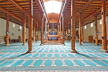 Esrefoglu Mosque, Seljuk mosque with wooden pillars, Beysehir, Konya Province, Central Anatolia Region, Anatolia, Turkey, Asia