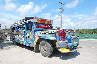 Jeepney bus, Bohol, Philippines, Asia