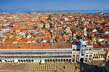 View of Saint Mark's Square, Venice, Veneto Region, Italy, Europe