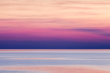 Afterglow, Makarska Riviera, Adriatic coast, Adriatic Sea, Dalmatia, Croatia, Europe