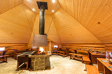 Kota, hut of the Sami people, Sinetta, Lapland, Finland, Europe