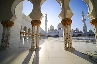 Sheikh Zayed Grand Mosque, Abu Dhabi, Emirate of Abu Dhabi, United Arab Emirates, Asia