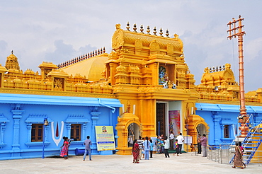 The temple of Sri Lakshmi Narana Perumal, dedicated to the Hindu deity Lakshmi, Trincomalee, Eastern Province, Sri Lanka, Asia