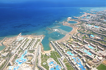 Aerial view, Hurghada, Egypt, Africa