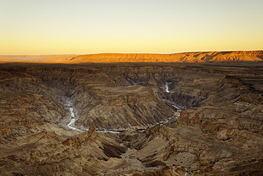 Sunrise over the Fish River Canyon, Richtersveld National Park, Southern Namibia, Namibia, Africa