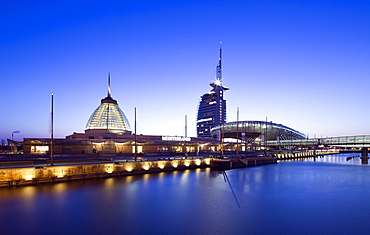 Mediterraneo shopping centre, Atlantic Hotel Sail City, Klimahaus Bremerhaven, Havenwelten, Bremerhaven, Bremen, Germany, Europe