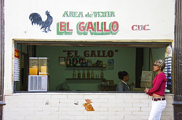 Modest bar, Old Havana, Havana, Cuba, Central America