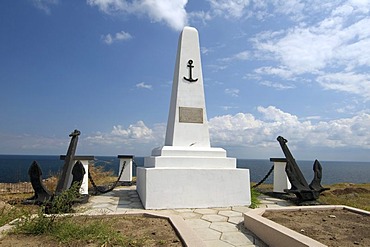 Monument to the Lost Seamen, Zmiinyi Island, Snake Island, Black Sea, Odessa, Ukraine, Eastern Europe