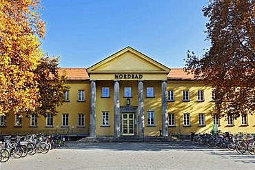 Nordbad, a public swimming pool, Schleissheimerstrasse street, Schwabing, Munich, Bavaria, Germany, Europe