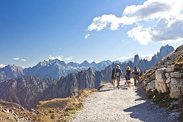 Drei Zinnen Trail, Tre Cime di Lavaredo, Dolomites, Italy, Europe