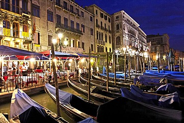 Gondolas, San Marco district, Venice, UNESCO World Heritage Site, Venetia, Italy, Europe