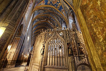 Choir of Sainte Cecile cathedral, Albi, the episcopal city, UNESCO World Heritage, Tarn, France, Europe