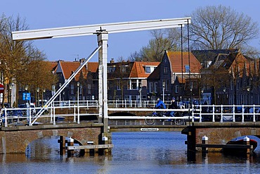 Hofstraatbrug Drawbridge, Alkmaar, North Holland, Holland, Netherlands, Europe