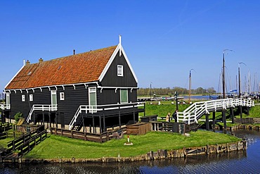 Fisherman's house at Zuiderzeemuseum, Enkhuizen, North Holland, Holland, Netherlands, Europe