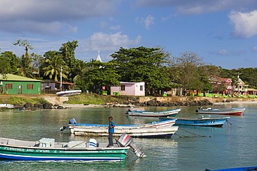 Big Bay, capital of the Caribbean island of Great Corn Island, Caribbean Sea, Nicaragua, Central America