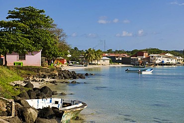 Big Bay, capital of the Caribbean island of Great Corn Island, Caribbean Sea, Nicaragua, Central America