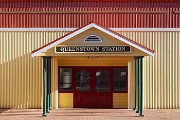 Railway station in Queenstown, Tasmania, Australia