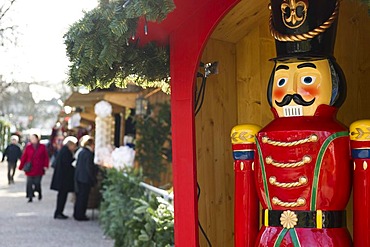 Nutcracker soldier, Christmas market, Baden-Baden, Baden-Wuerttemberg, Germany, Europe