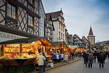 Christmas market, Gengenbach, Baden-Wuerttemberg, Germany, Europe