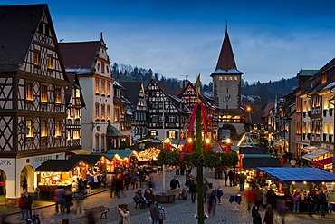 Christmas market, Gengenbach, Baden-Wuerttemberg, Germany, Europe
