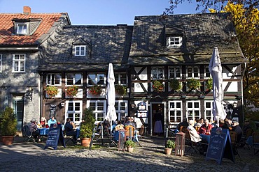 Wirtshaus an der Lohmuehle Restaurant, tavern, Goslar, Harz, Lower Saxony, Germany, Europe, PublicGround