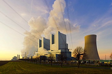 BOA Braunkohlekraftwerk Neurath, lignite-fired power station, Grevenbroich, North Rhine-Westphalia, Germany, Europe