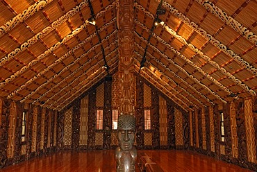 Maori Meeting House, Waitangi Treaty Grounds, Waitangi, North Island, New Zealand